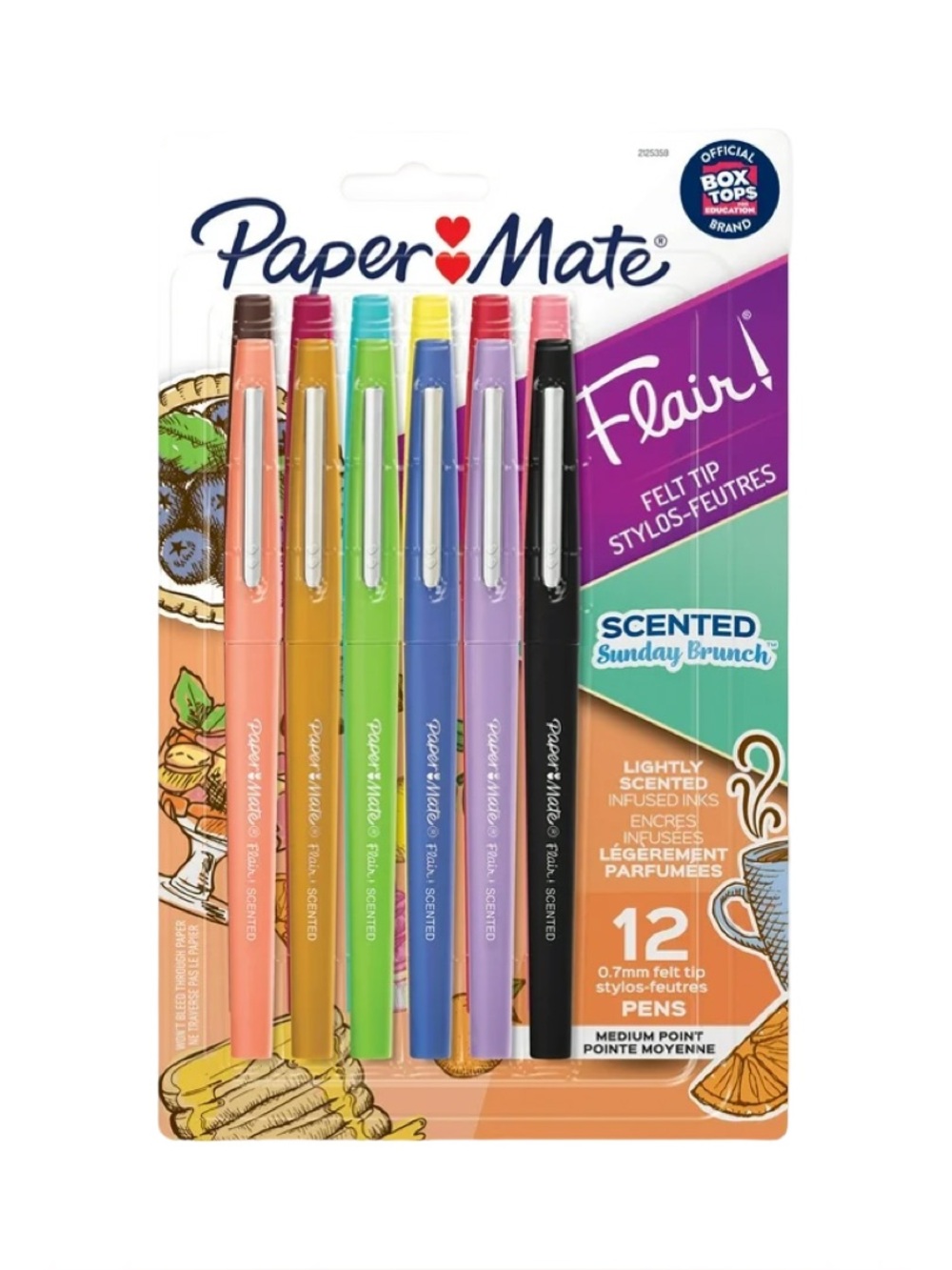 Flair Scented Felt Tip Pens - Sunday Brunch  (12-Pack)
